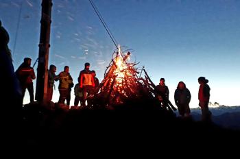 Bergfeuer am Herz-Jesu-Sonntag